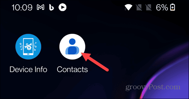 Føj kontakter til Android-startskærmen