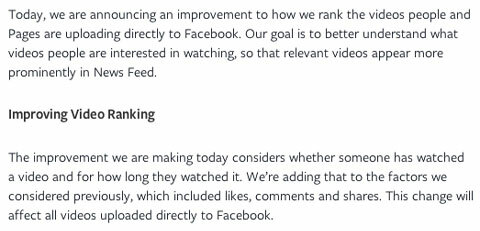 facebook video nyhedsfeed meddelelse uddrag