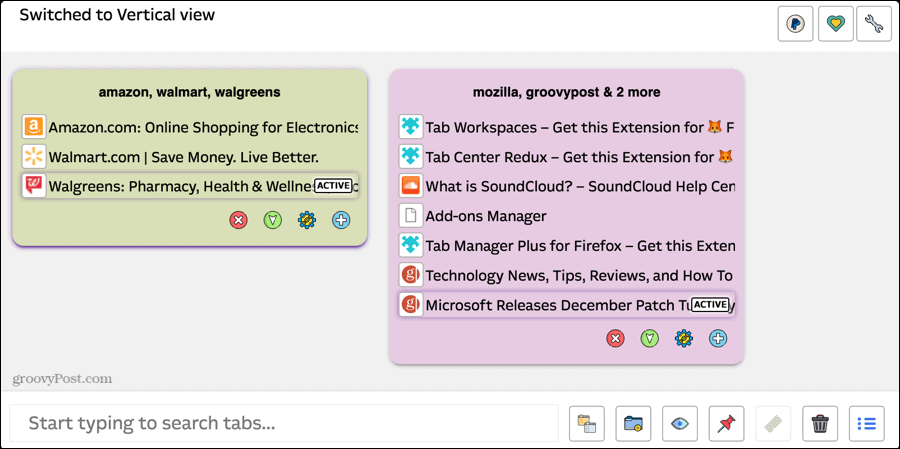 Tab Manager Plus til Firefox