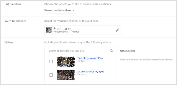 Google AdWords bemærkningsmuligheder baseret på videovisning