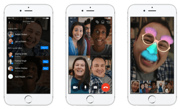 Facebook Messenger udruller funktion til gruppevideochat på Android, iOS og Internettet.
