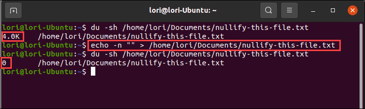 Brug af echo-kommandoen med null-output i Linux