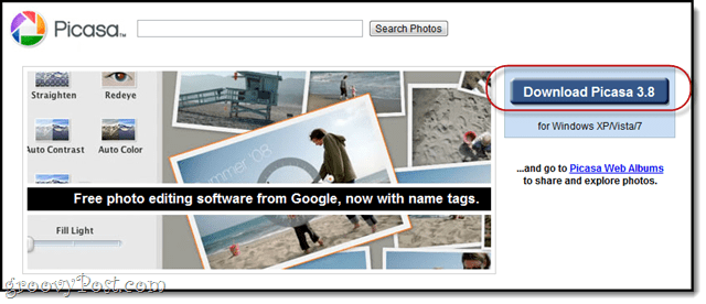 Sådan sorteres størrelsen på fotos med Google Picasa