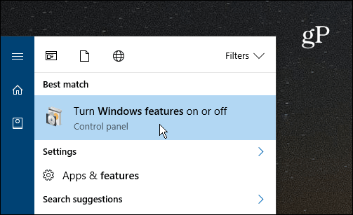 Windows 10-søgning