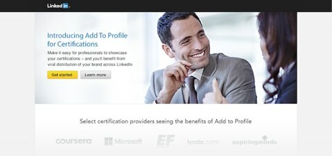 linkedin tilføj til profil for certificeringer