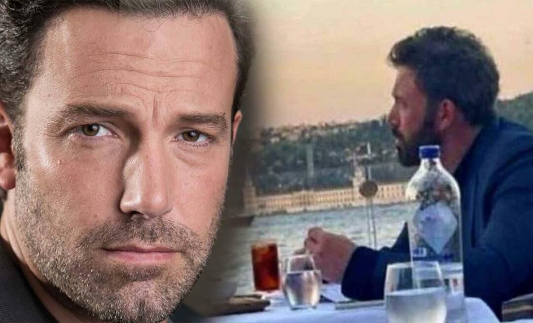 Ben Affleck nød Bosporusområdet alene! Hvem er Ben Affleck? Hvorfor i Istanbul?