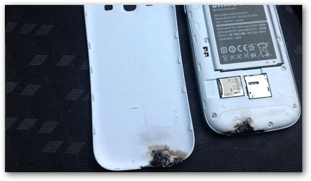 Forbrændt Samsung Galaxy S II