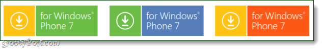 Windows Phone 7 nyt knaplogo