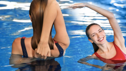 Monter maven i 3 bevægelser! De mest effektive mavebevægelser, du kan gøre i vandet