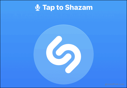 Tryk for at Shazam