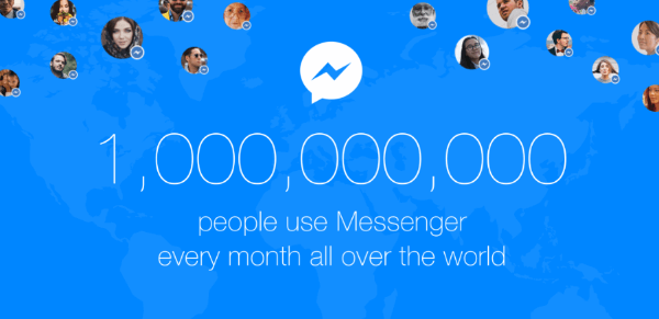 facebook messenger en milliard brugere