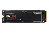 SAMSUNG 980 PRO SSD 2TB PCIe NVMe Gen 4 Gaming M.2 Internt Solid State Drive-hukommelseskort, maksimal hastighed, termisk kontrol, MZ-V8P2T0B
