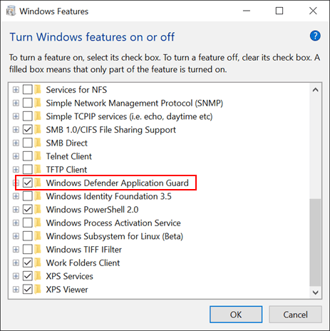 Windows forsvarer ansøgning vagt