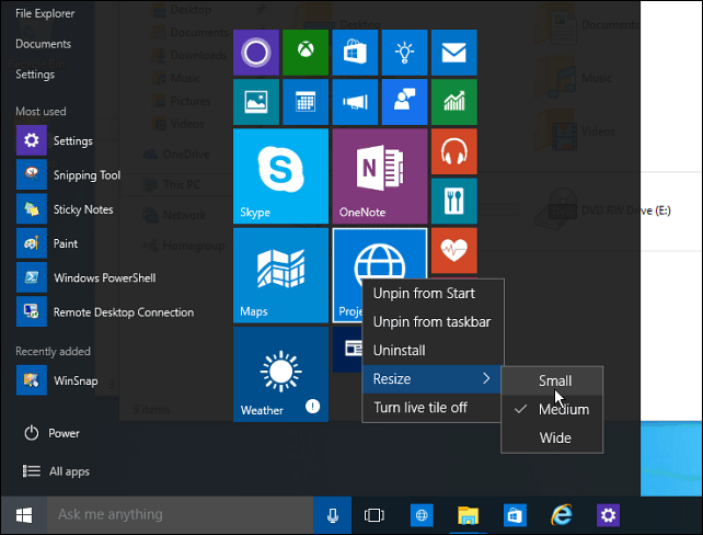 Tip om Windows 10: Gør Start-menuen plads effektiv