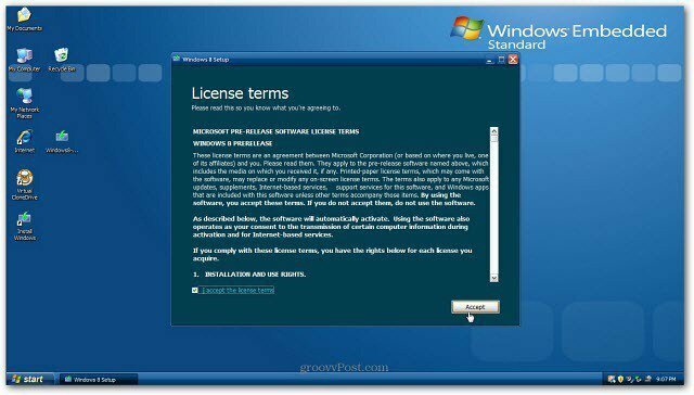 Sådan opgraderes Install XP til Windows 8