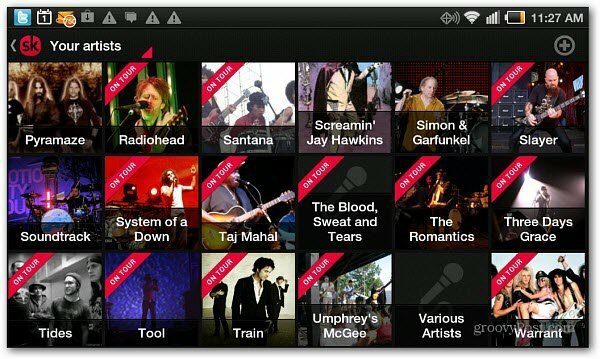 SongKick har nu Android-app