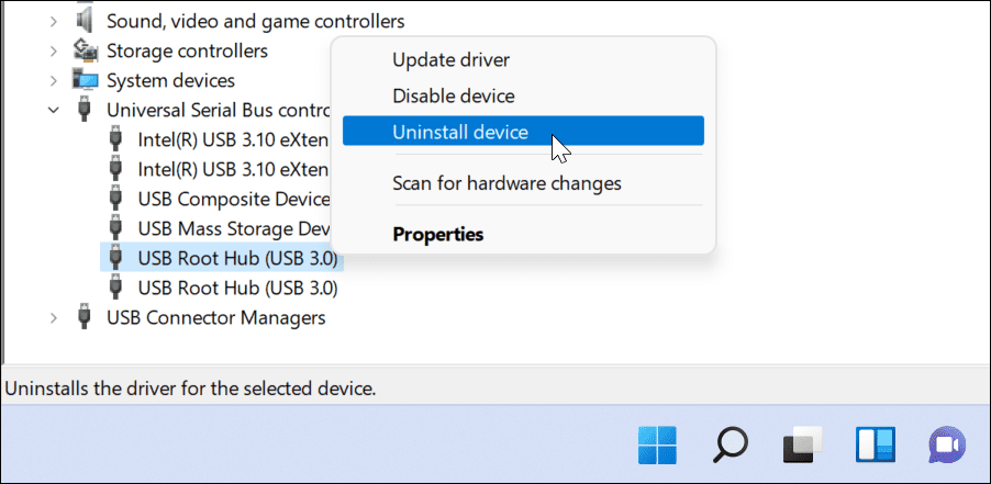 fix usb, der ikke virker på Windows 11