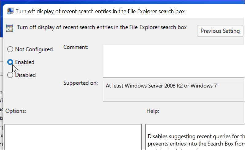 deaktiver websøgeresultater på Windows 11