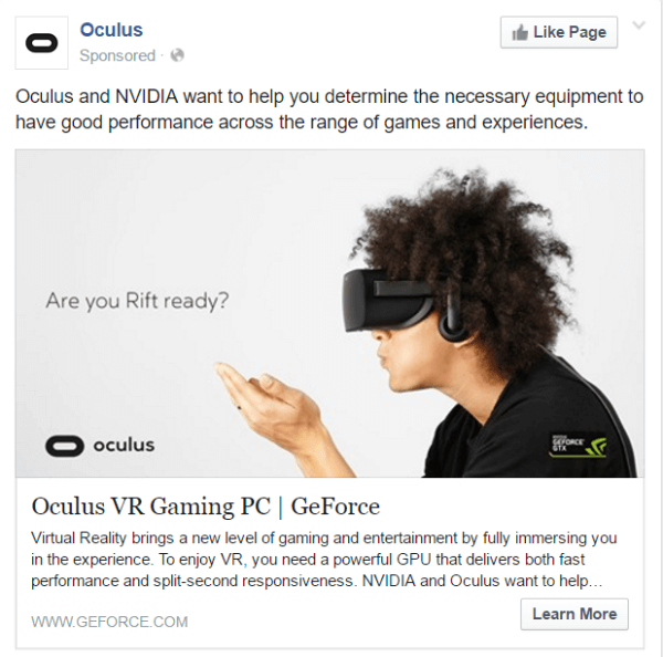 lancering af oculus-produkt