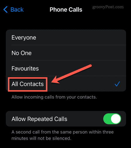 tillad alle kontakter iphone