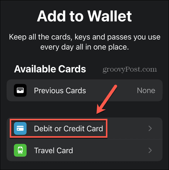 apple pay debet- eller kreditkort