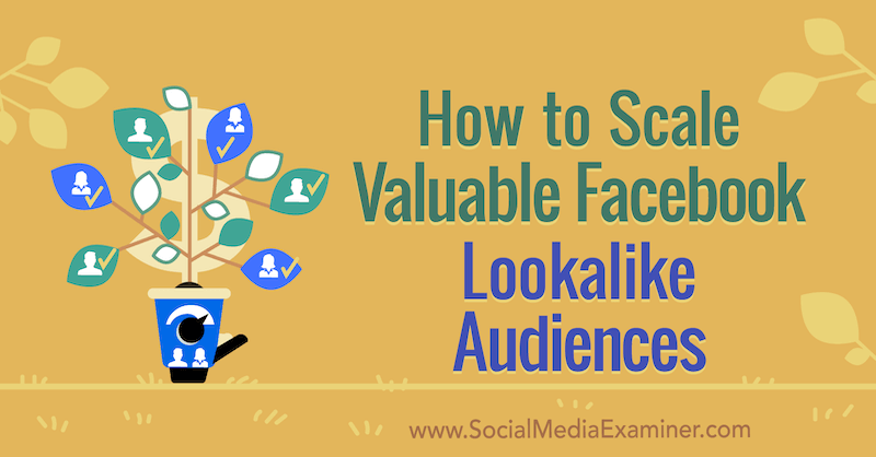 Sådan skaleres værdifulde Facebook Lookalike-målgrupper af Yahav Hartman på Social Media Examiner.