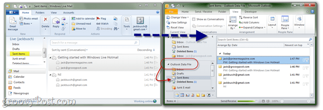 Eksporter Windows Mail til Outlook Exchange