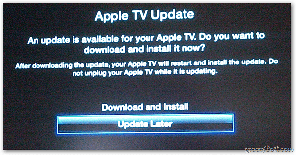 Apple TV-opdatering