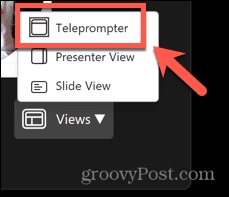 powerpoint teleprompter udsigt