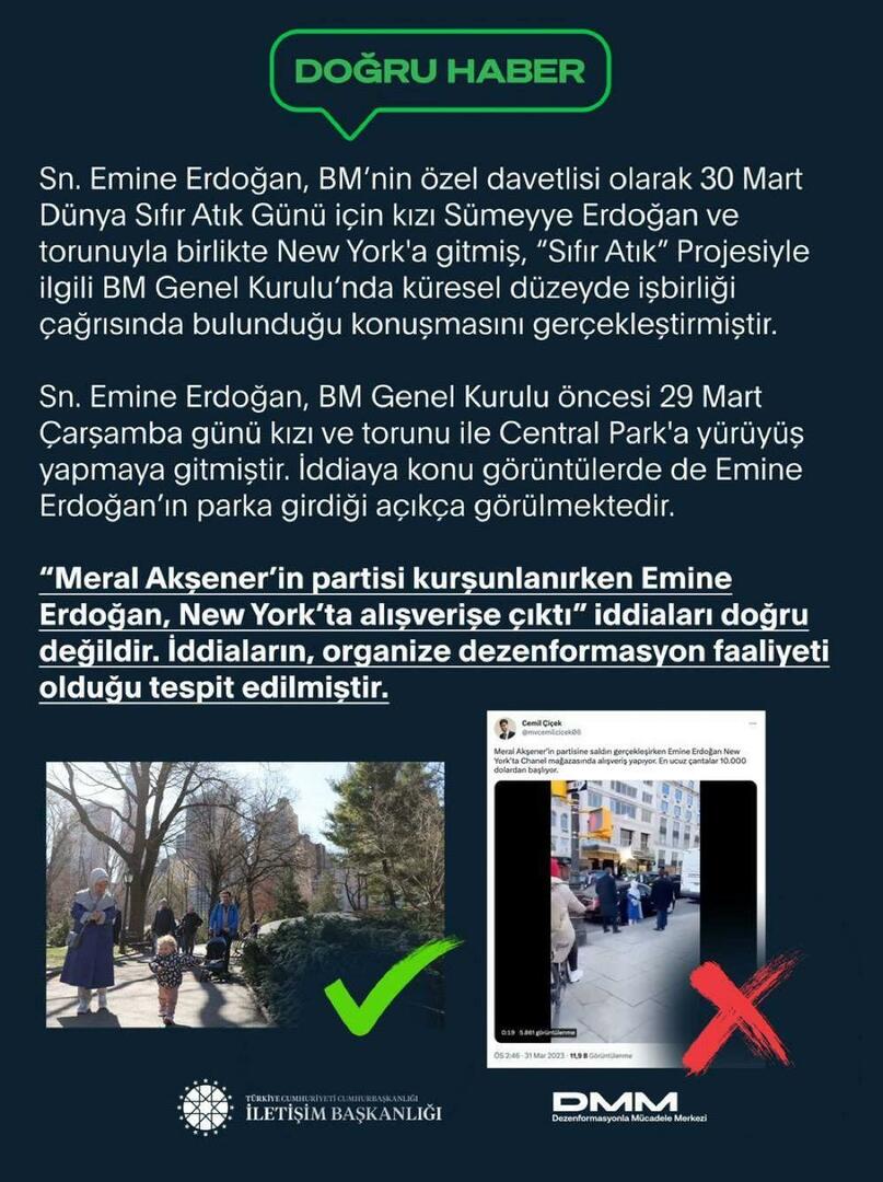 Beskidt perception operation gennem Emine Erdogan 