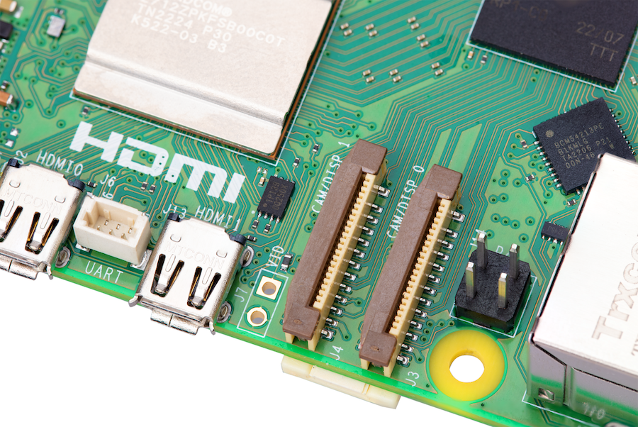 Raspberry Pi 5 Mini-HDMI-porte