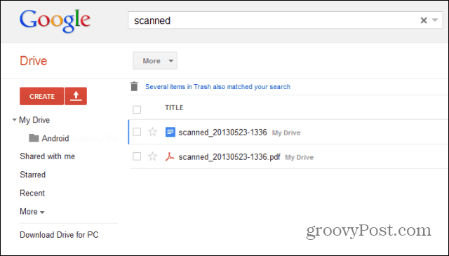 Sådan scannes papirdokumenter til Google Drev med Android