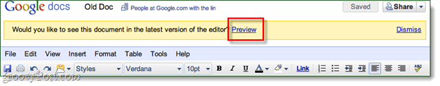 Konverter dine gamle Google Docs til den nye editor