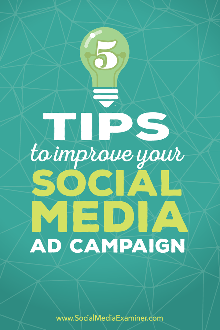 tip til forbedring af sociale mediekampagner