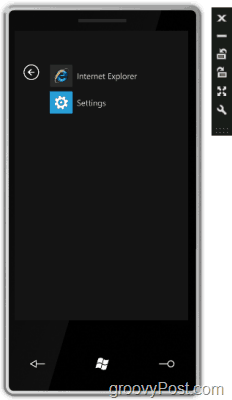 test grundlæggende funktioner i Windows Phone 7