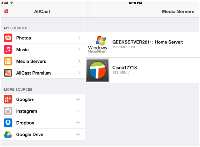 AllCast til iOS streamer medier til Xbox, Roku, Chromecast og mere