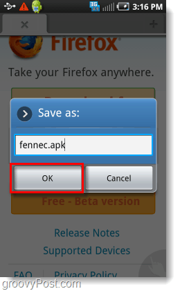 fennec.apk firefox beta 4 Android-installationsprogram