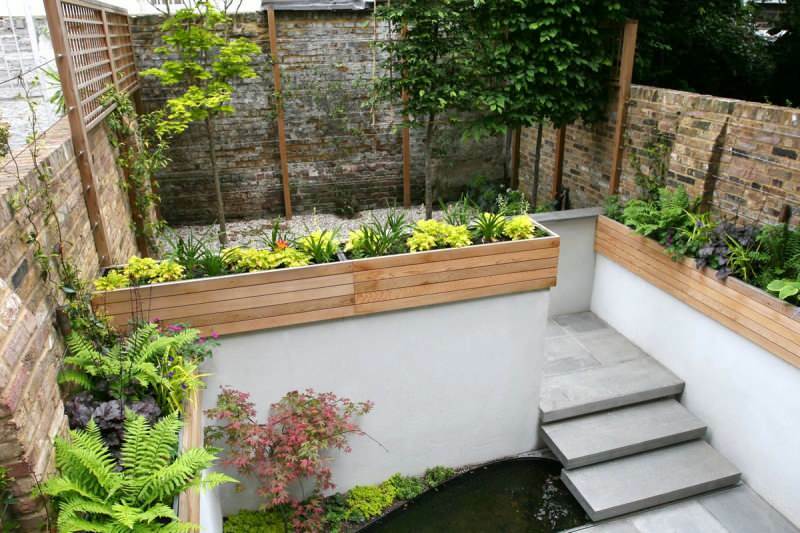 Stilfulde og komfortable forslag til dekoration af haven til små haver