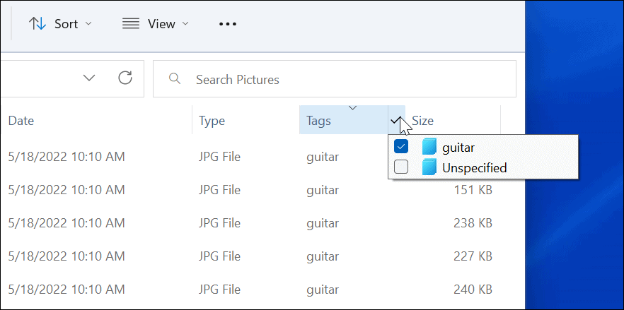 Tilføj tags til filer på Windows 11