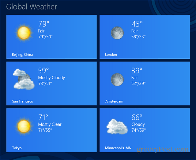 Vejr-app til Windows 8 og Windows RT opdateret