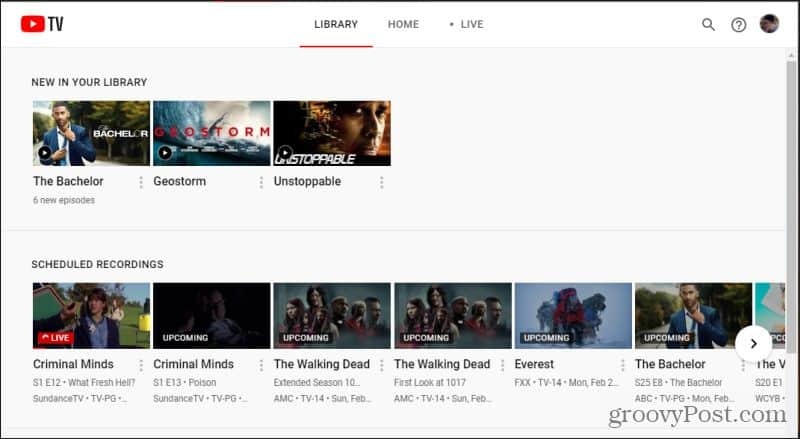 youtube tv-bibliotek