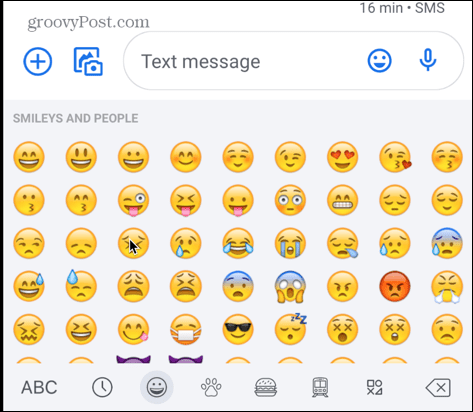 grønne æble tastatur emojis