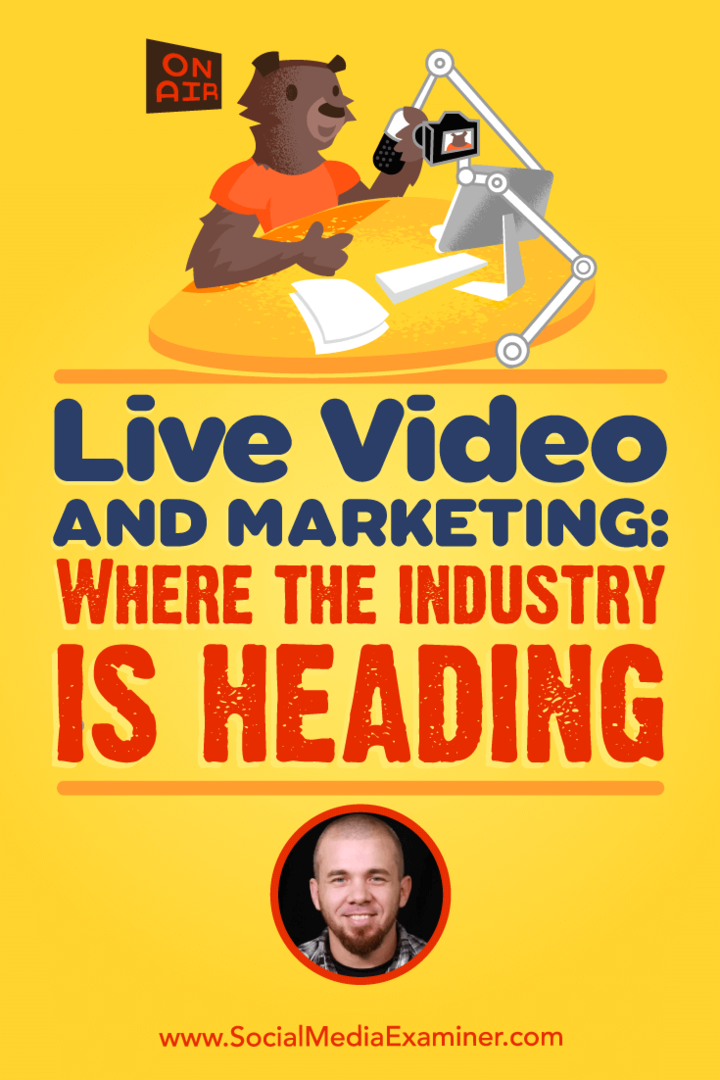 Live video og marketing: Hvor branchen er på vej: Social Media Examiner