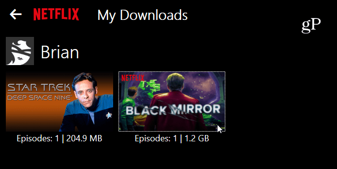 Mine downloads Netflix