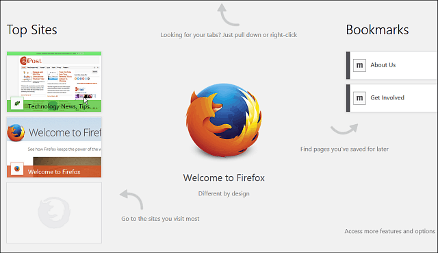 Firefox til Windows 8 Touch Beta tilgængelig til offentlig testning