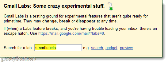 gmail labs søgefilter