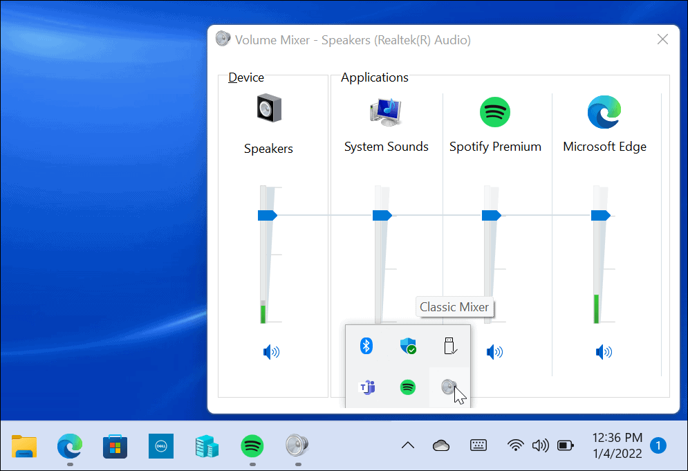 Gendan Classic Volume Mixer i Windows 11