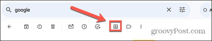gmail flytte til indbakke ikon