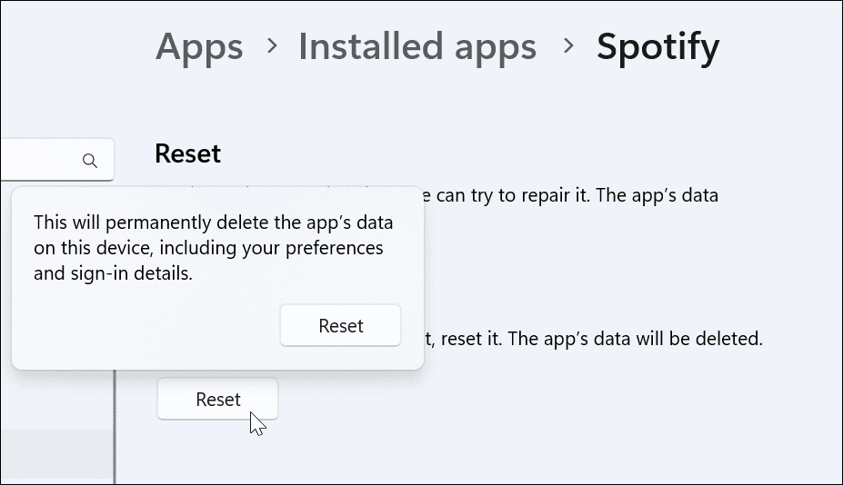 Nulstil App fix spotify shuffle blander ikke