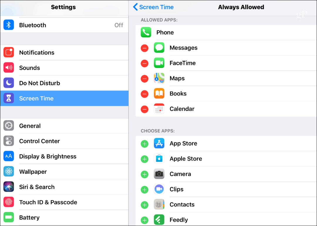 App-begrænsninger skærmtid iOS 12